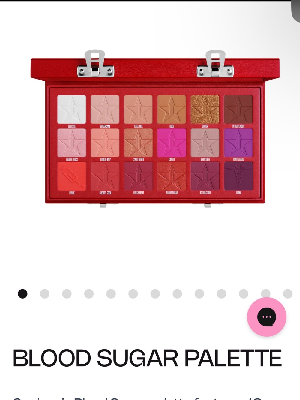 Jeffree Star Blood Sugar Palette – Red, Pink & Purple Mix